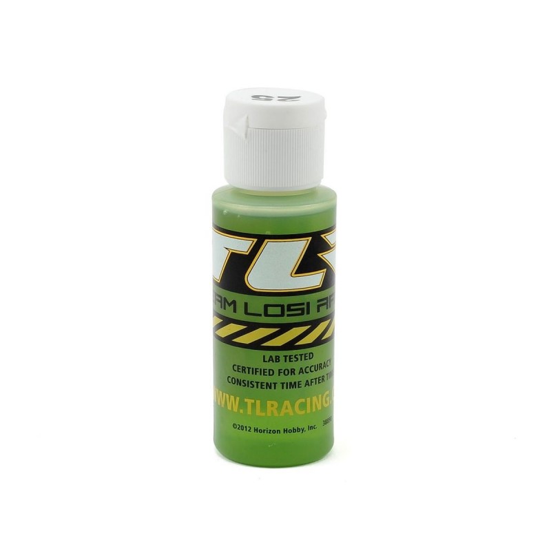 Spare parts for RC cars - TLR74004 - Silicone shock absorber oil, 25wt, 60 ml TLR - FLASH RC
