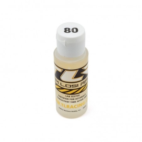 Spare parts for RC cars - TLR74016 - Silicone shock absorber oil, 80wt, 60 ml TLR - FLASH RC