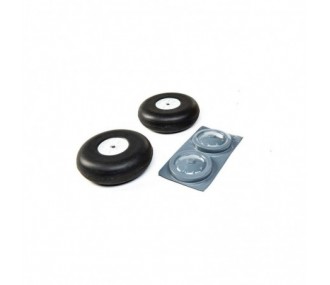 Roues principales 5' (2 pcs) : Ki-43 60cc HANGAR 9 - FLASH RC