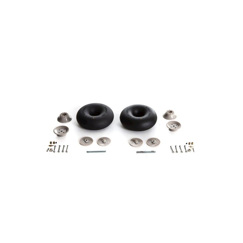 Kit carrello di atterraggio - ruote da 4,5' : Carbon Cub 15cc HANGAR 9 - FLASH RC