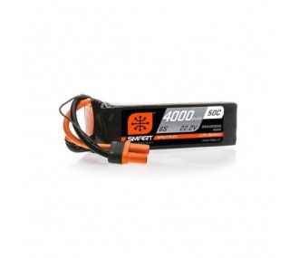 Batteries de propulsion avions RC - Batterie Smart Lipo 6S 22.2V 4000mAh 50C IC5 Spektrum - FLASH RC