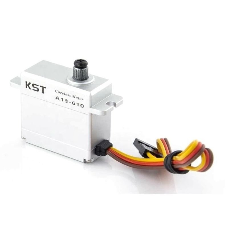 Servos - Servo KST A13-610MG HV 13mm (24g, 9.0kg.cm, 0,10seg/60°) - FLASH RC