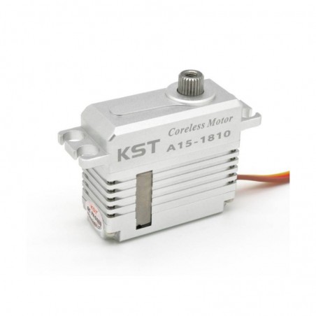 Servos - Servo KST A15-1810 MG HV 15mm (52g, 18kg.cm, 0,10seg/60°) - FLASH RC