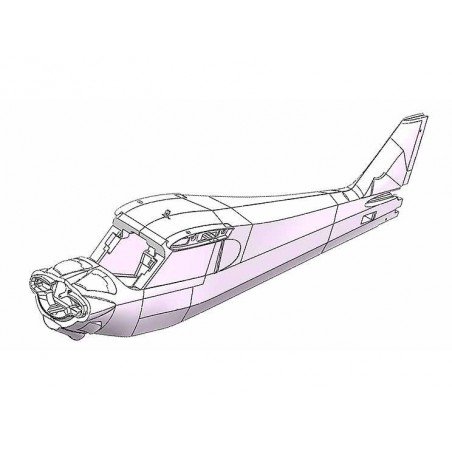 Fuselage FunCub XL ND RR monté Multiplex (sans déco ni servos) - FLASH RC