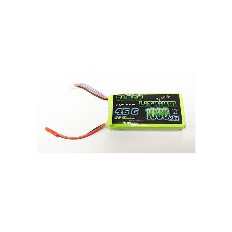 RC Aircraft propulsion batteries - Black Lithium 2S 7.4V 1000mAh 45C JST socket - A2PRO - FLASH RC