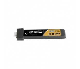 Batteries de propulsion avions RC - Batterie Tattu Lipo 1S HV 3.8V 300mAh 75C BT 2.0 (Pack de 5 unités) - FLASH RC