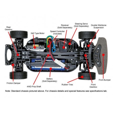 RC auto da pista - TAMIYA Subaru Impreza Mexico 2004 TT-01E - FLASH RC