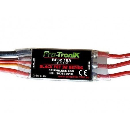 Brushless - Controllore Protronik BF32-18A Bec 2,5A - FLASH RC