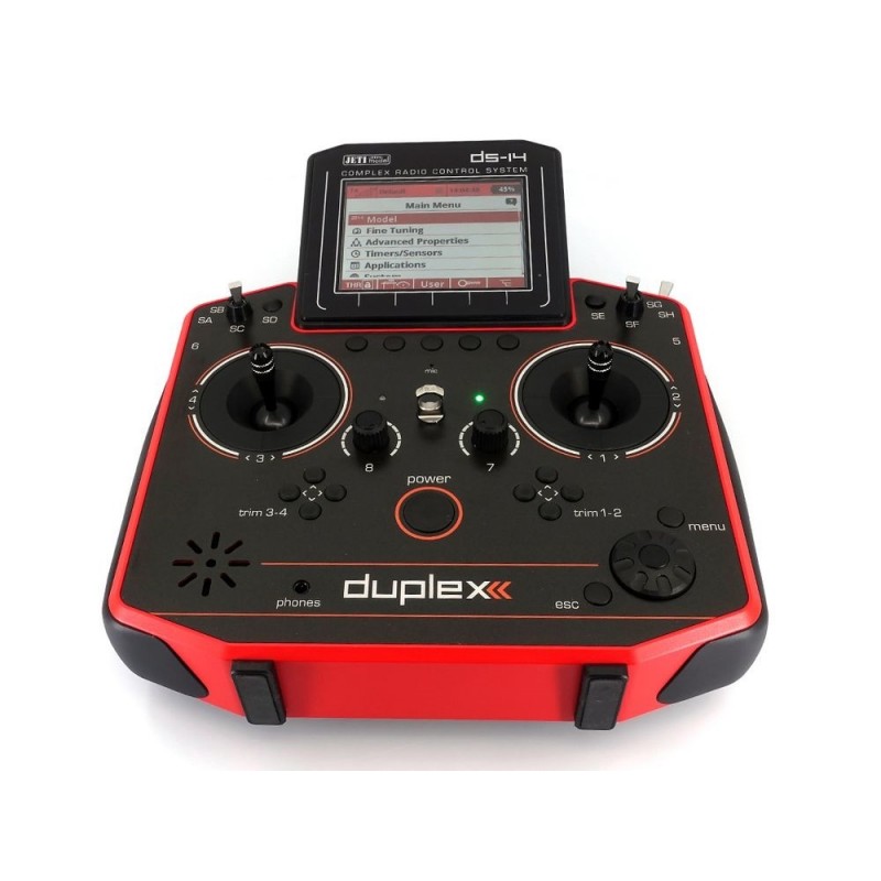 Funkfernsteuerung - Jeti DS14 Gen. 2 Rot 2.4Ghz Duplex - FLASH RC