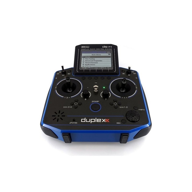Mandos Radio - Jeti DS14 Gen. 2 Azul 2.4Ghz Duplex - FLASH RC