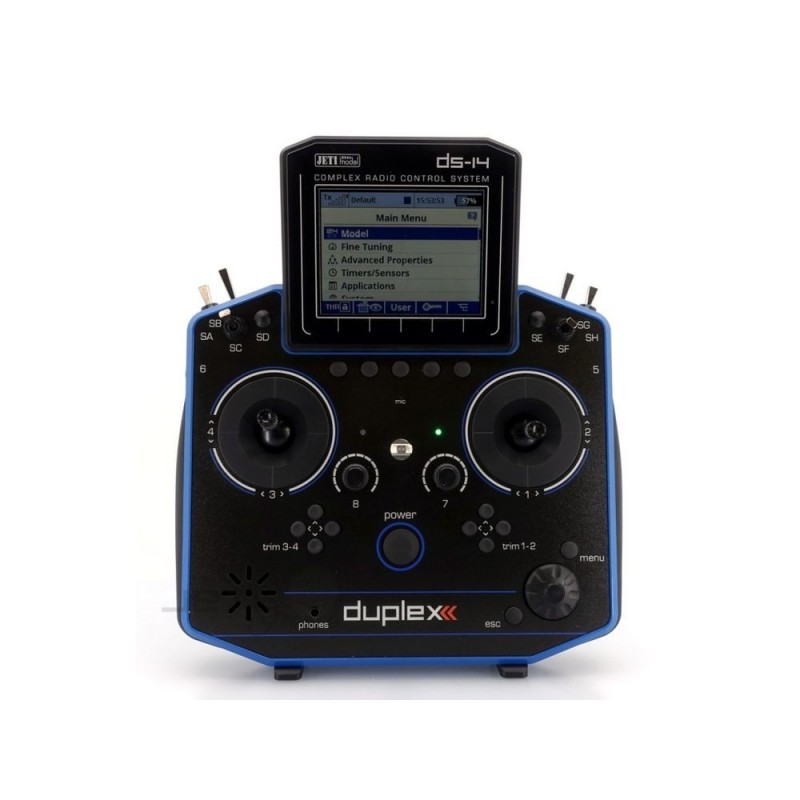 Mandos Radio - Jeti DS14 Gen. 2 Azul 2.4Ghz Duplex - FLASH RC