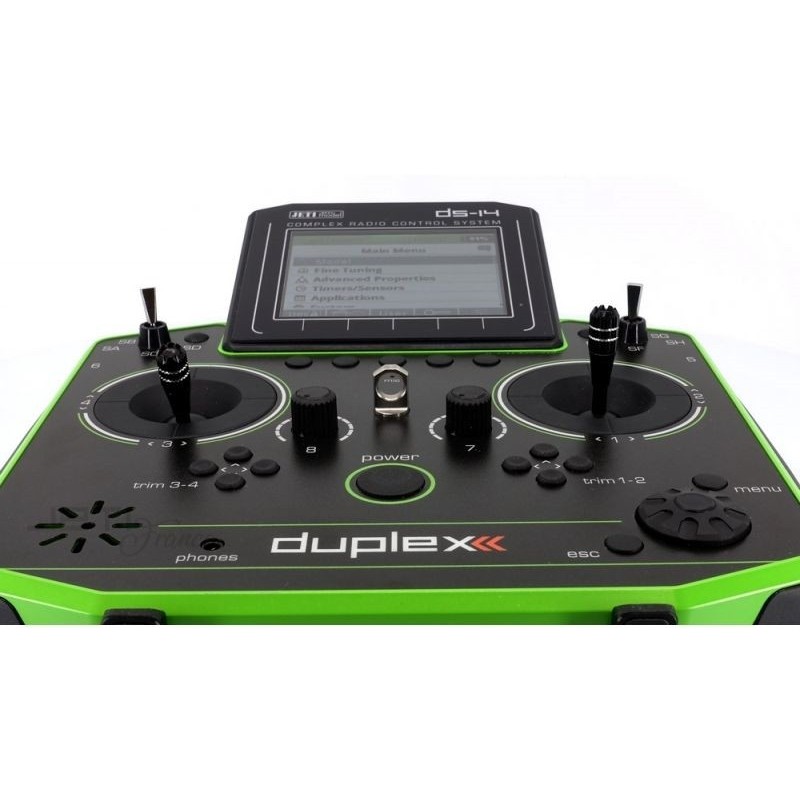 Mandos Radio - Jeti DS14 Gen. 2 Verde 2.4Ghz Duplex - FLASH RC