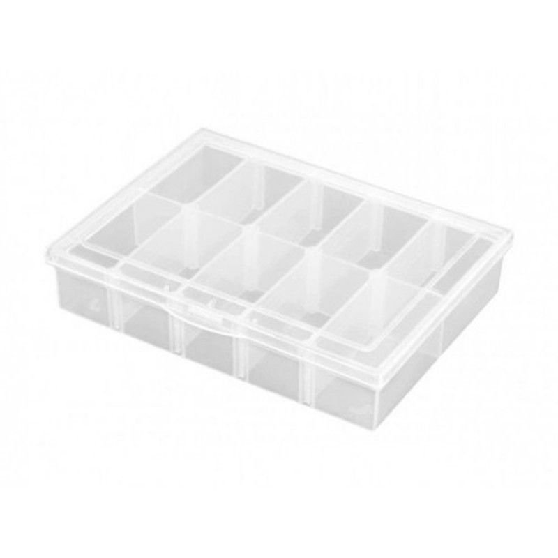 Altri - Scatola di immagazzinaggio 10 scomparti modulari 134x100x29mm - FLASH RC