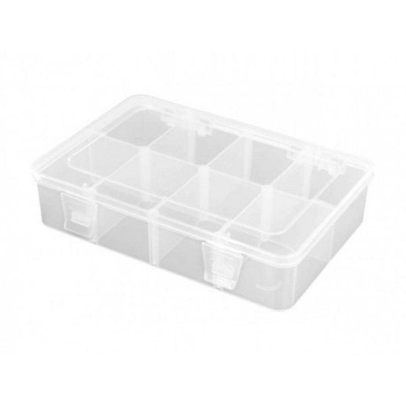 Boîte de rangement 8 compartiments modulables 187x126x43mm - FLASH RC