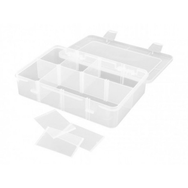 Boîte de rangement 8 compartiments modulables 187x126x43mm - FLASH RC
