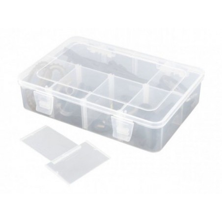 Boîte de rangement 8 compartiments modulables 187x126x43mm - FLASH RC