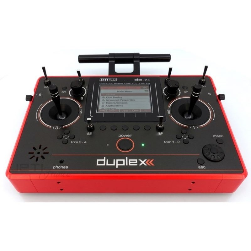 Funkfernsteuerungen - Jeti DC-14 Gen. 2 Rot 2.4Ghz Duplex - FLASH RC