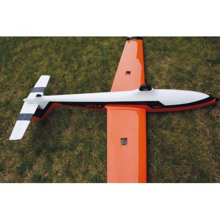 RC Motorgliders - Robbe MDM-1 Fox white & orange fiberglass glider ARF approx.3,50 m - FLASH RC