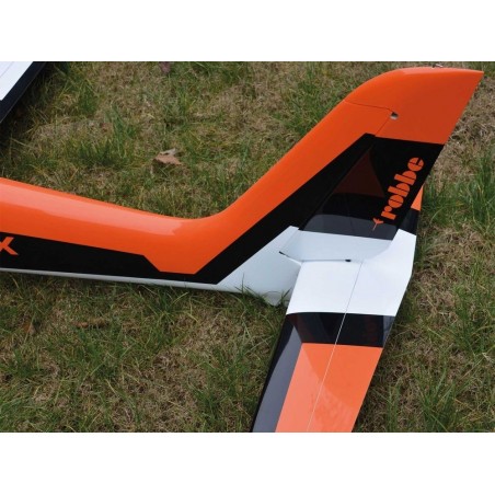 RC Motorgliders - Robbe MDM-1 Fox white & orange fiberglass PNP motorglider approx.3,50 m - FLASH RC