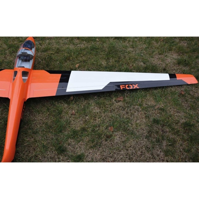 RC Motorgliders - Robbe MDM-1 Fox white & orange fiberglass PNP motorglider approx.3,50 m - FLASH RC