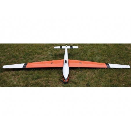 RC Motorgliders - Robbe MDM-1 Fox white & orange fiberglass PNP motorglider approx.3,50 m - FLASH RC