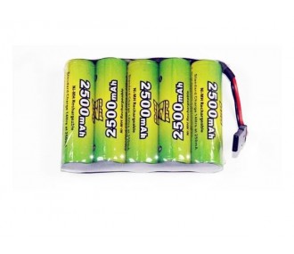 Receiver batteries - Battery 6,0V 2500mAh NiMh flat A2pro - FLASH RC
