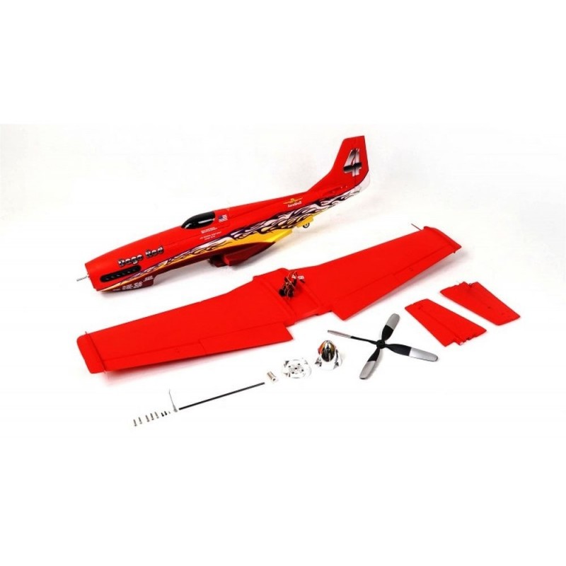 Warbirds RC - FMS P51D Mustang Dago Red PNP Aircraft approx. 1,10m - FLASH RC