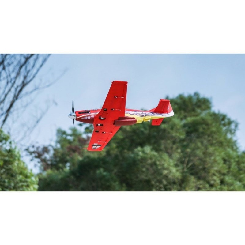 Warbirds RC - FMS P51D Mustang Dago Red PNP Aircraft approx. 1,10m - FLASH RC