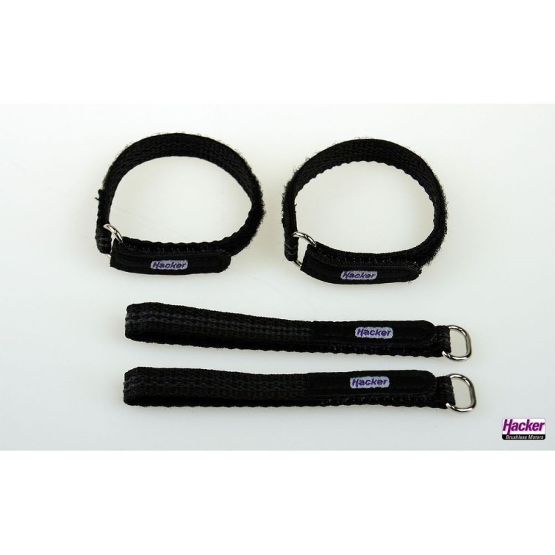 Velcro (tiras, collares, parches) - HackerMotor Velcro antideslizante, 10x200mm - 4pcs - FLASH RC