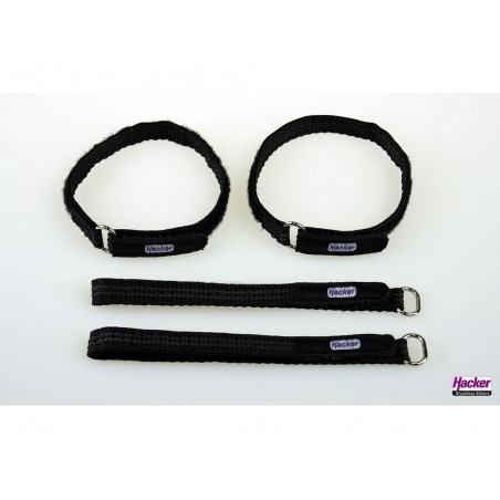 Velcro (bandes, colliers, patchs) - Sangle Velcro antiglissement HackerMotor, 10x250mm - 4pcs - FLASH RC