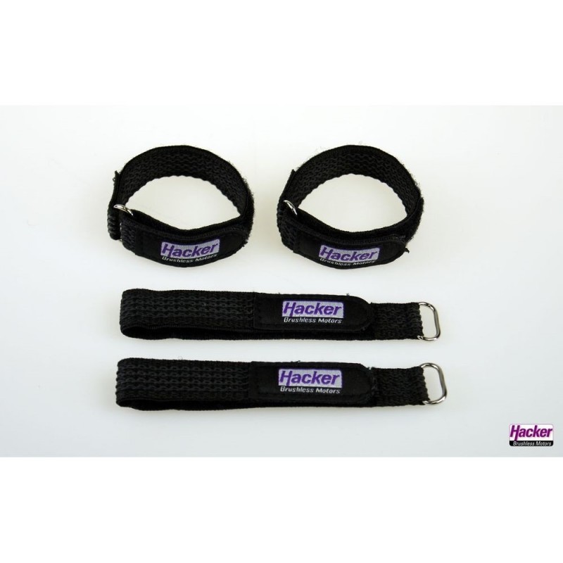 Velcro (strips, collars, patches) - HackerMotor Velcro anti-slip strap, 15x200mm - 4pcs - FLASH RC