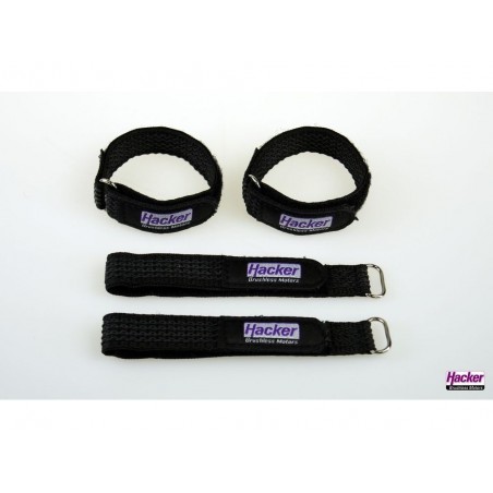 Velcro (tiras, collares, parches) - HackerMotor Velcro antideslizante, 15x200mm - 4pcs - FLASH RC