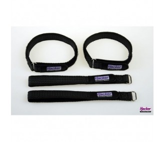 Velcro (strisce, collari, toppe) - HackerMotor Cinghia antiscivolo in velcro, 15x300mm - 4pz - FLASH RC