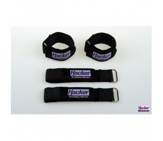 Velcro (tiras, collares, parches) - HackerMotor Velcro antideslizante, 25x200mm - 4pcs - FLASH RC