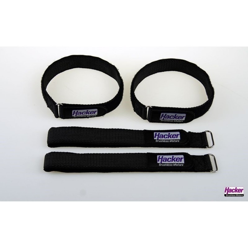 Velcro (strips, collars, patches) - HackerMotor Velcro anti-slip strap, 25x400mm - 4pcs - FLASH RC