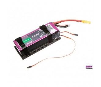 Battery accessories - HackerMotor Battery holder for TopFuel 5800mAh and MTAG reader - FLASH RC
