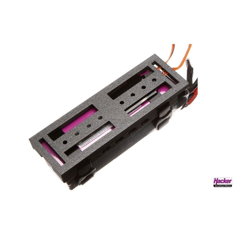 Accessori per batterie - HackerMotor Supporto per batterie TopFuel da 3800 a 5000mAh e lettore MTAG - FLASH RC