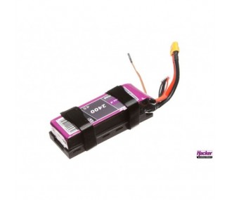 Accesorios de batería - HackerMotor Soporte de batería para TopFuel 1800 a 2400mAh y lector MTAG - FLASH RC