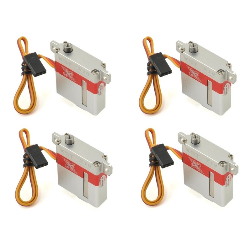 4x servos KST X10 HV mini 10mm (23g, 7.5kg.cm, 0.09s/60°) - FLASH RC