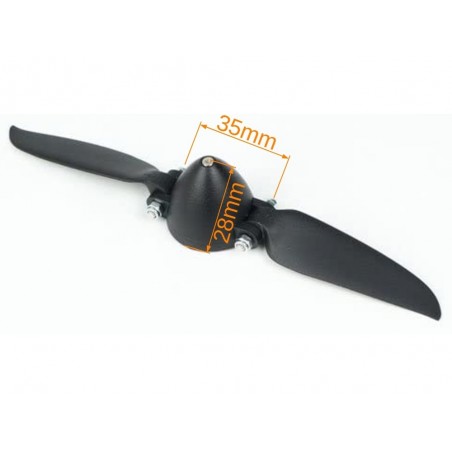 Cone - folding propeller - Folding propeller 7x3, cone 32mm, axis 3,00m - FLASH RC
