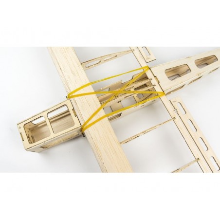 Aerei acrobatici RC - Kit in legno per costruire aerei Stick-06 di circa 0,60 m + pacchetto pellicola + pacchetto alimentazione 