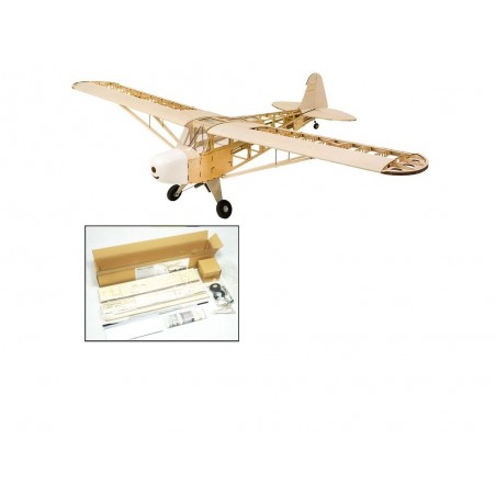 Modelo de Avión RC - Kit de madera para construir Piper Cub J3 2020 aprox.1.80m - FLASH RC
