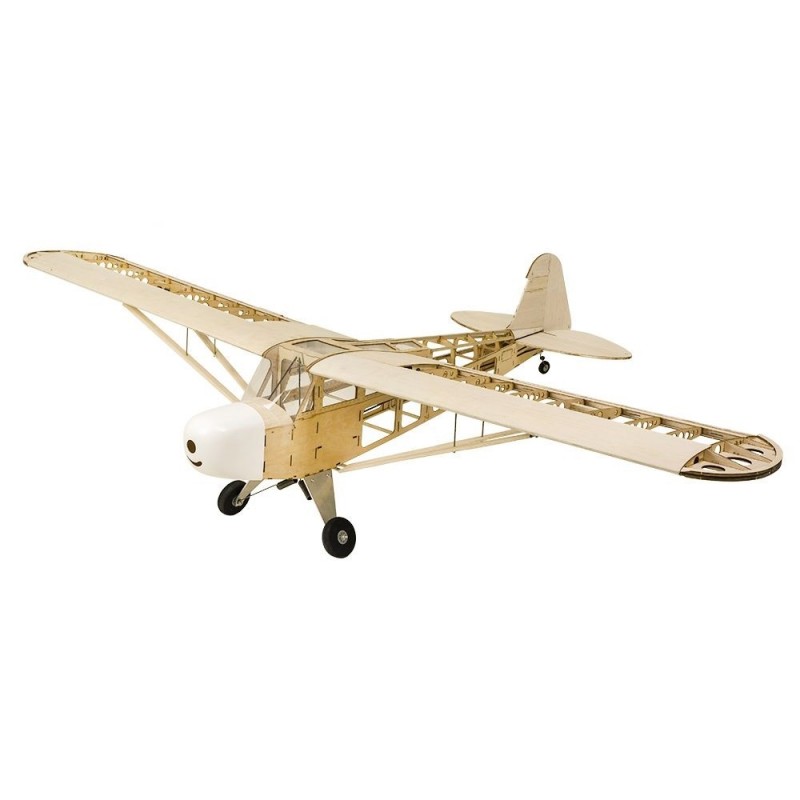 Modelo de Avión RC - Kit de madera para construir Piper Cub J3 2020 aprox.1.80m - FLASH RC
