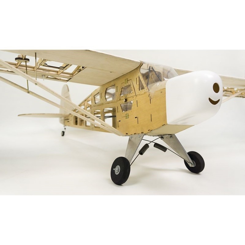 Aeromodello RC - Kit in legno per costruire Piper Cub J3 2020 circa 1,80m - FLASH RC