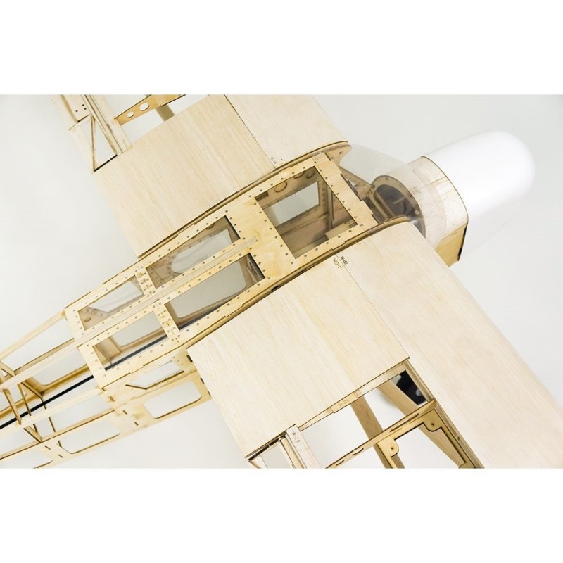 Aeromodello RC - Kit in legno per costruire Piper Cub J3 2020 circa 1,80m - FLASH RC