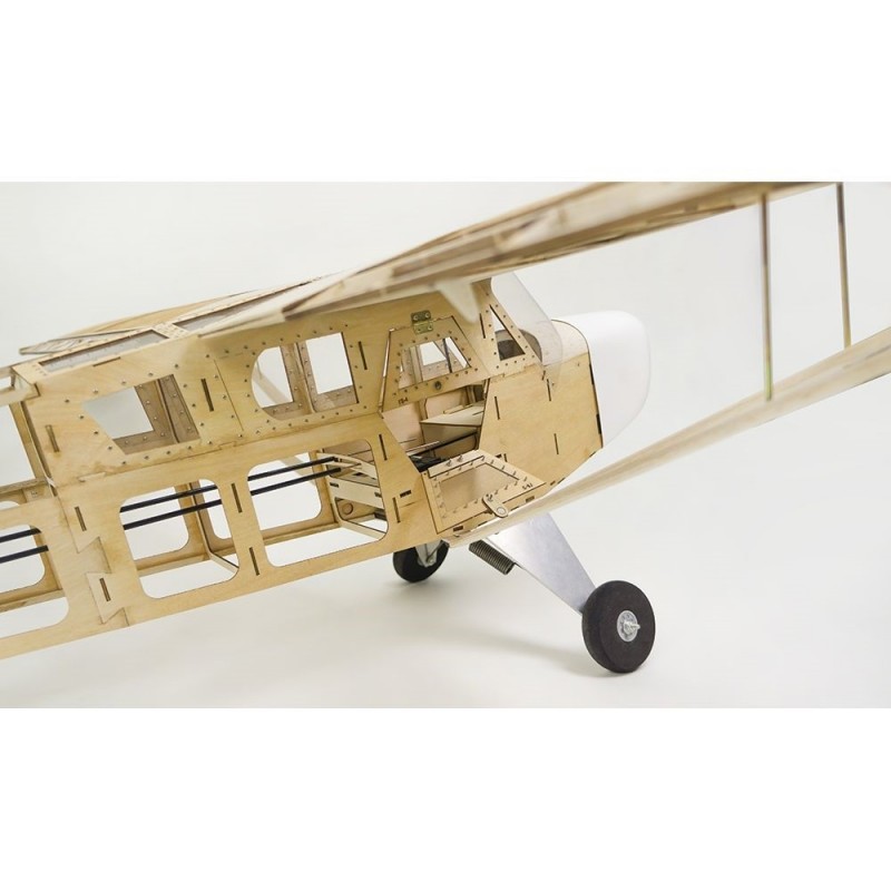 RC Model Aircraft - Wooden kit to build Piper Cub J3 2020 approx.1.80m - FLASH RC