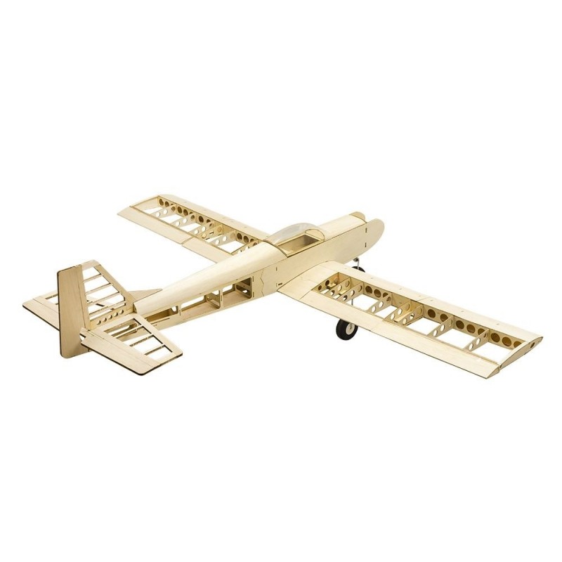 Aviones R/C para principiantes - Kit de madera para construir Avión de entrenamiento T3 aprox.1.40m - FLASH RC