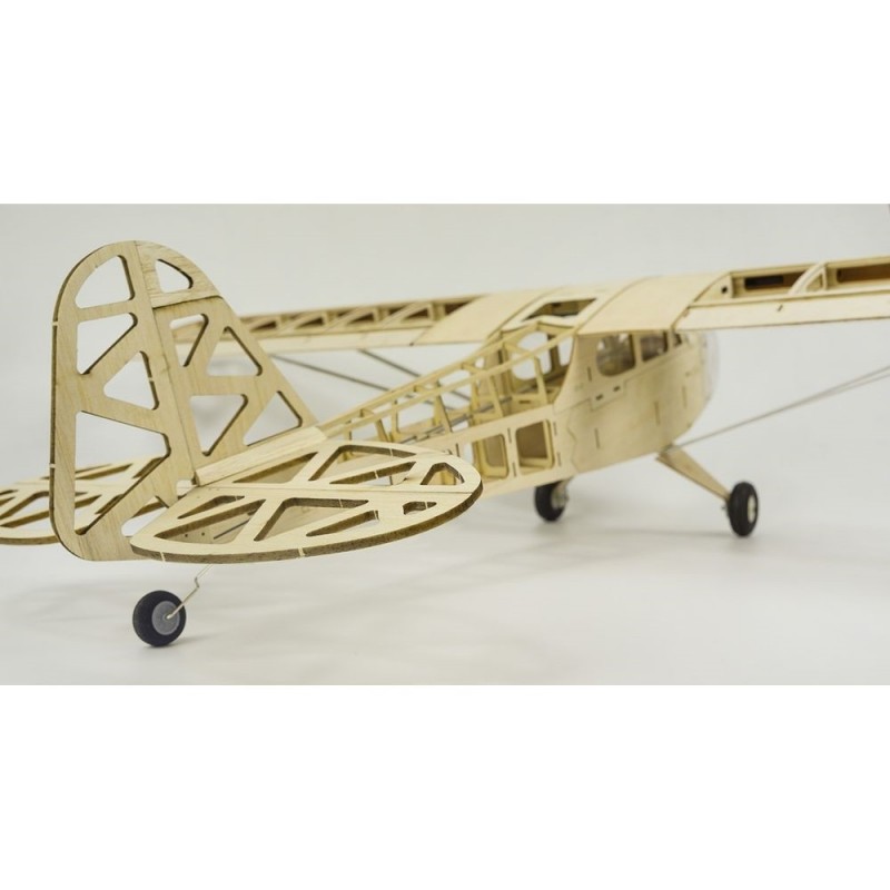 Aeromodelismo RC - Kit de madera para construir Piper Cub J3 2019 aprox.1.20m - FLASH RC