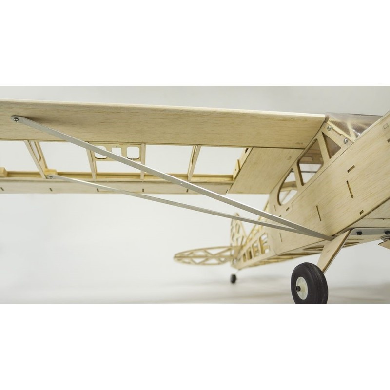 Aeromodelismo RC - Kit de madera para construir Piper Cub J3 2019 aprox.1.20m - FLASH RC