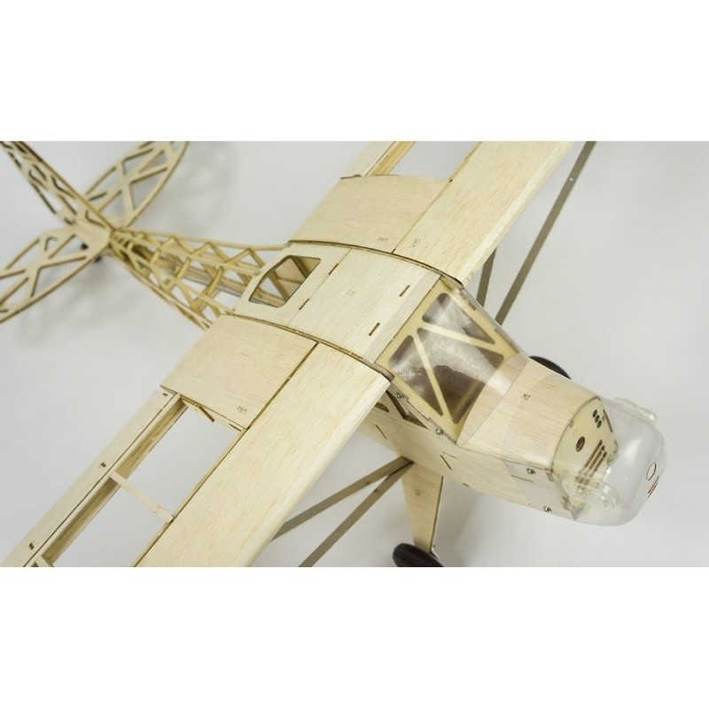 Aeromodelismo RC - Kit de madera para construir Piper Cub J3 2019 aprox.1.20m - FLASH RC